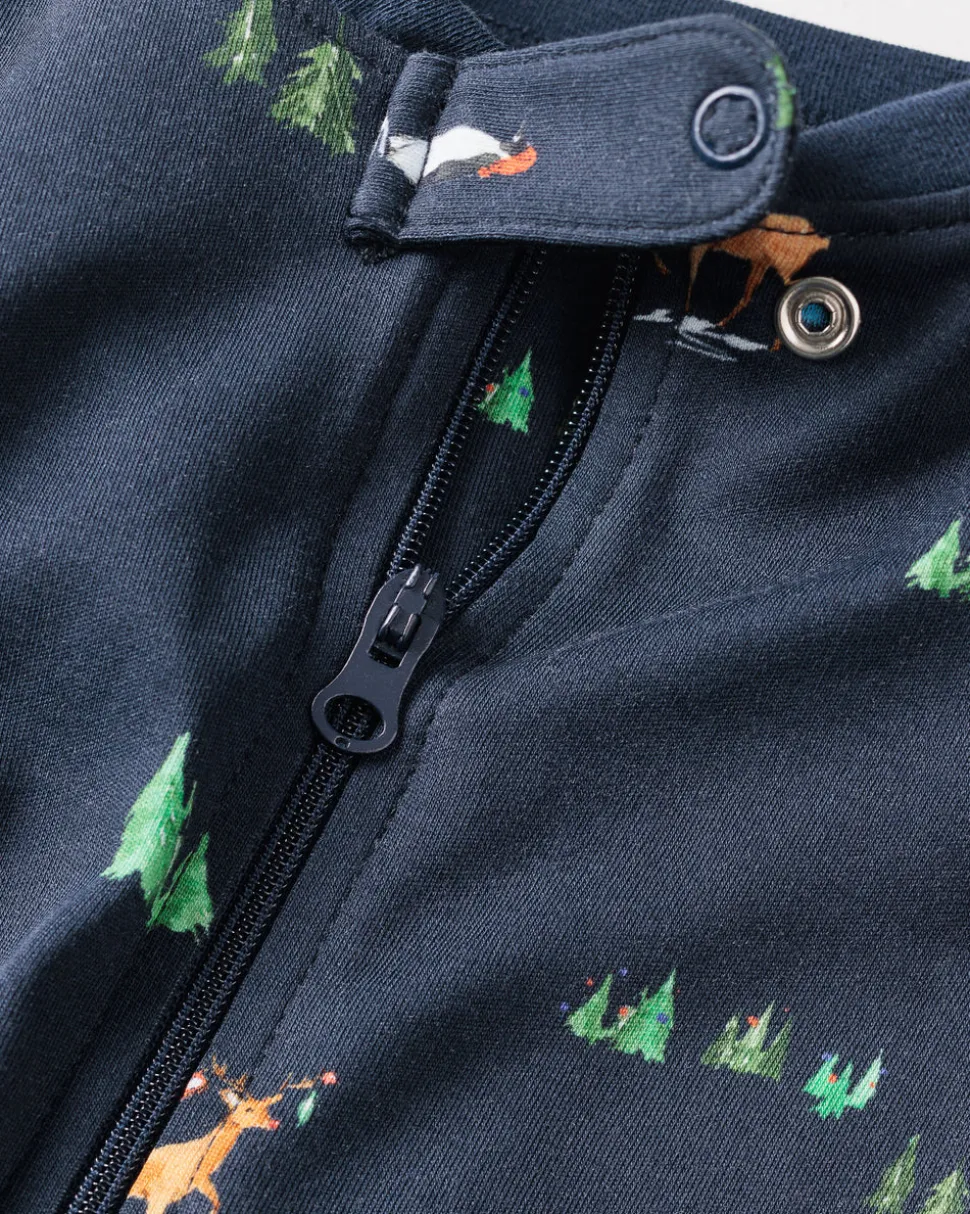 Kid's Pima Snug Fit Pajama Set in Arctic Antics