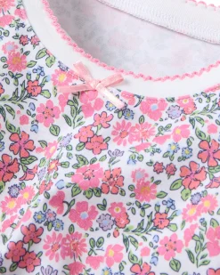 Kid’s Pima Snug Fit Short Set in Fleurs de Rose