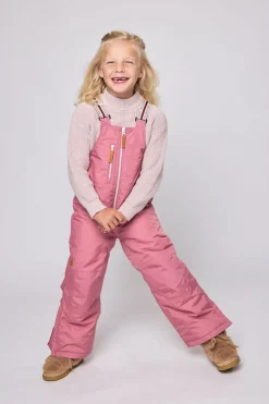 Kids' Rose Pink Bib Snow Pant