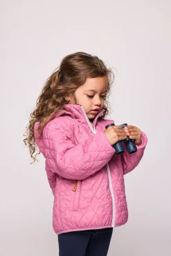 Kids' Rose Pink Quilted Puffer Jacket