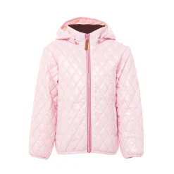 Kids' Shiny Ballerina Pink Quilted Puffer Jacket