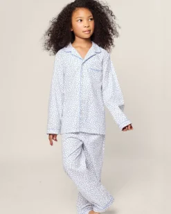 Kid’s Twill Pajama in Bluehearts