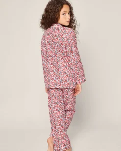 Kid’s Twill Pajama Set in Fleurs des Bois
