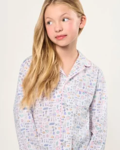 Kid's Twill Pajama Set in Baking Spirits Bright