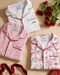 Kid’s Twill Pajama Set in Red Timeless Toile