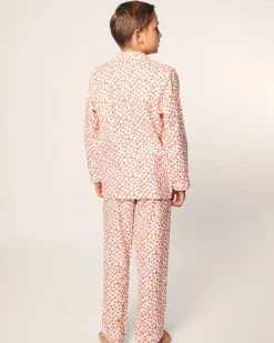 Kid's Twill Pajama Set in Pumpkin Patch