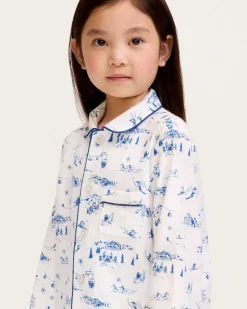 Kid’s Twill Pajama Set in Chalet Toile