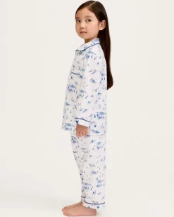 Kid’s Twill Pajama Set in Chalet Toile