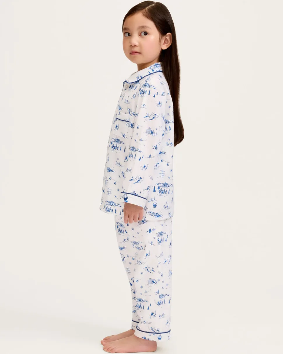 Kid’s Twill Pajama Set in Chalet Toile
