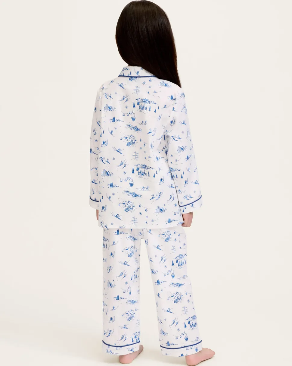 Kid’s Twill Pajama Set in Chalet Toile