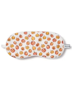 Kid’s Twill Sleep Mask in Pumpkin Patch