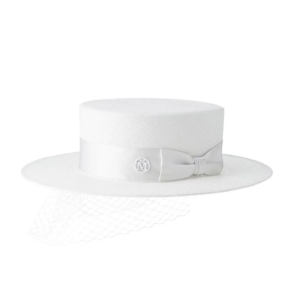 Kiki Boater Hat With Veil