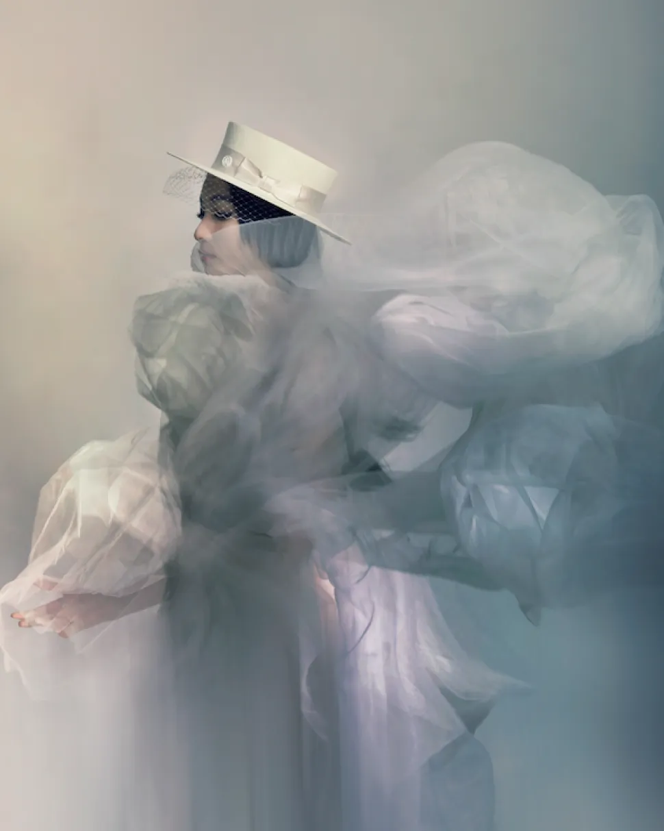Kiki Boater Hat With Veil