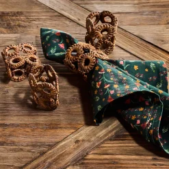 Klara Napkin in Evergreen, Set of 4