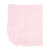 Knit Baby Blanket in Pink