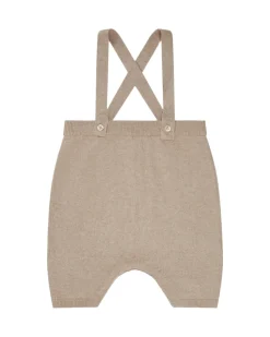 Knit Bubble Suspender Shorts