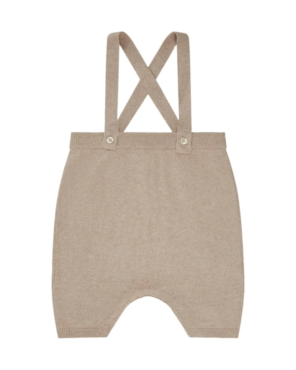 Knit Bubble Suspender Shorts