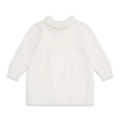 Knitted Heart Dress in Ivory