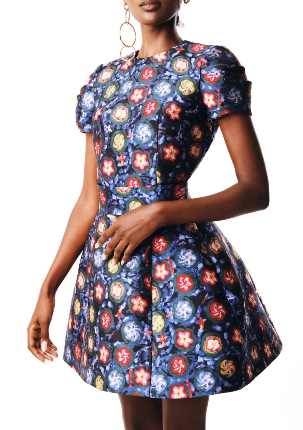Koi Pond Jacquard Mini Skirt