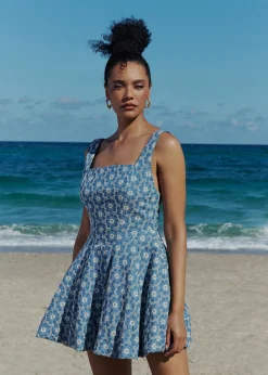 La Bubble Dress in Denim