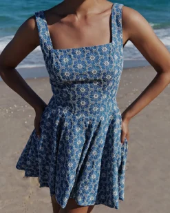 La Bubble Dress in Denim