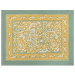 La Mer Mats in Aqua & Citrine, Set of 6