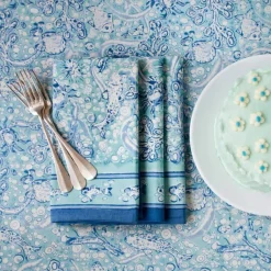 La Mer Tablecloth in Aqua