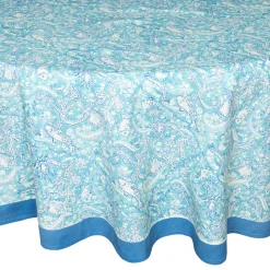 La Mer Tablecloth in Aqua