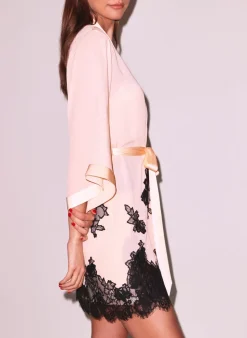 Lace Appliqué Robe