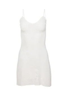 Lace Pointelle Mini Dress