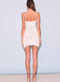 Lace Pointelle Mini Dress