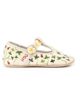 Ladybug & Clover Hand-Painted Baby Shoes