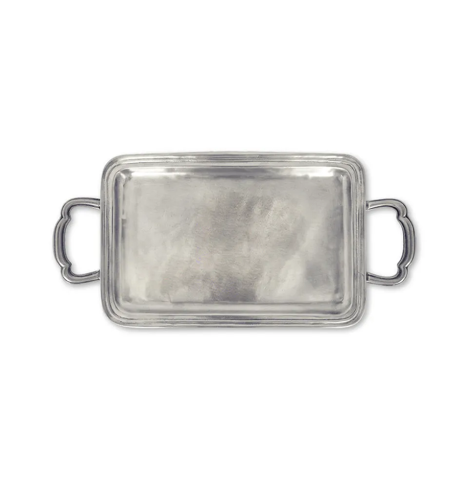 Lago Rectangle Tray with Handles, Small