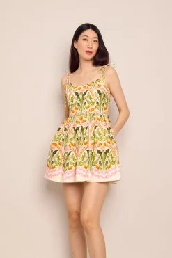 Laia Dress in Juniper Egret