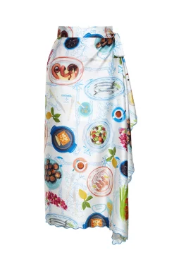 Lampi Wrap Skirt in Lunch