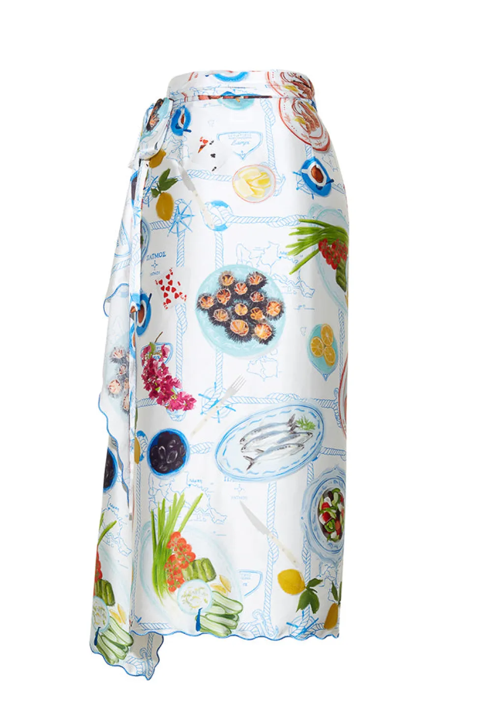 Lampi Wrap Skirt in Lunch