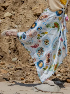 Lampi Wrap Skirt in Lunch