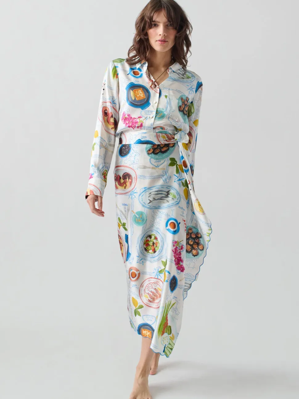 Lampi Wrap Skirt in Lunch