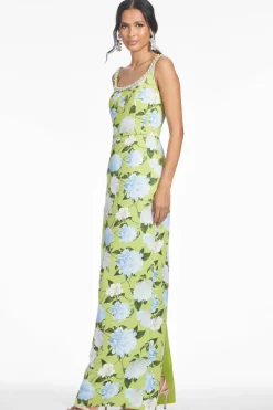 Lana Gown in Citrine Peonies