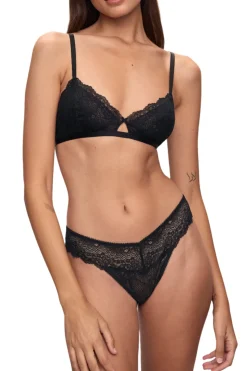 Lara Triangle Bralette in Black
