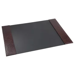 Large Blotter in Crocodile Embossed Leather