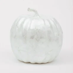 Large Capiz Pumpkin in Pearl