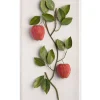 Large Fruit Study Apples On Snow Linen