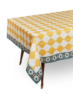 Large Tablecloth in Plaza Large Yellow