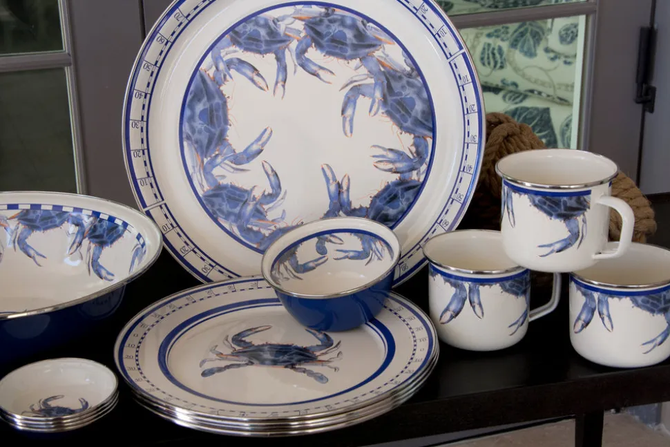Large Tray in Blue Crab