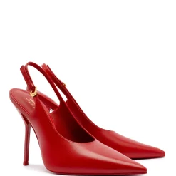 Larroudé x Altuzarra Pump In Blood Red Leather