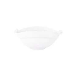 Lastra White Two-Part Olive Bowl