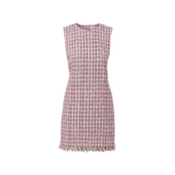 Laurel Dress in Eyelash Tweed