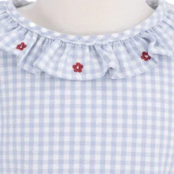 Laurel Girl Shirt in Blue Gingham