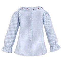 Laurel Girl Shirt in Blue Gingham